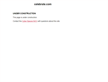 Tablet Screenshot of celebrate.com